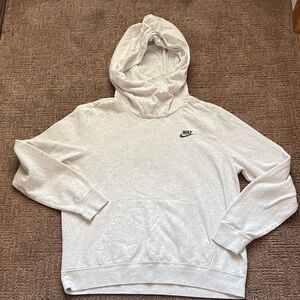 Youth Nike Light Gray Hoodie